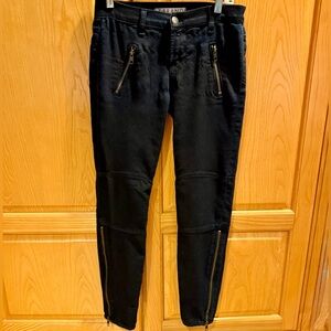 J Brand Black Agnes Stealth Skinny Jeans Coated Stretch Women’s Size 25